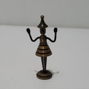 Vintage Hans Teppich Statue - Judaic Biblical Bronze Statue - Israel - Dahlia